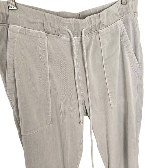 Bella Dahl Light Grey Jogger W/ Tie Waist Detail Sz L - Picture 2 of 9